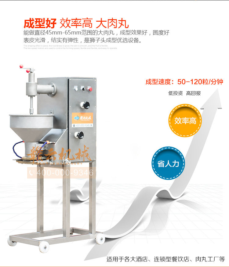 獅子頭丸子成型機，大丸子成型機